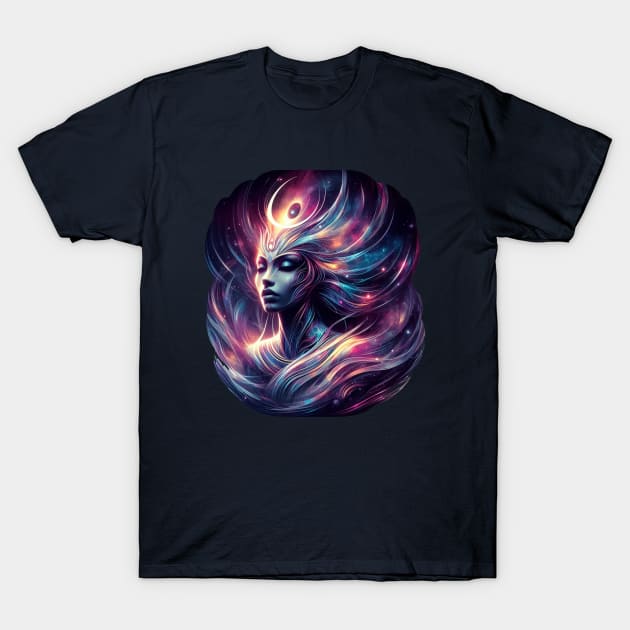 Galaxy Goddess Isis T-Shirt by VuriousArtworks